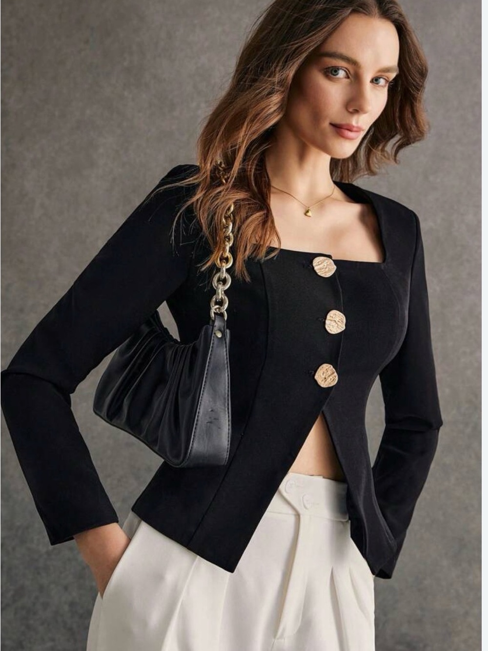 Commense Women’s Black Tailored Jacket – Size M